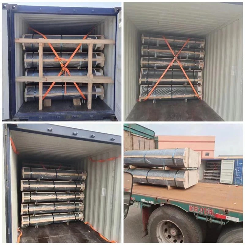 RP φ200/250/300/400 Electrodes Packaged Into Container For Delivery